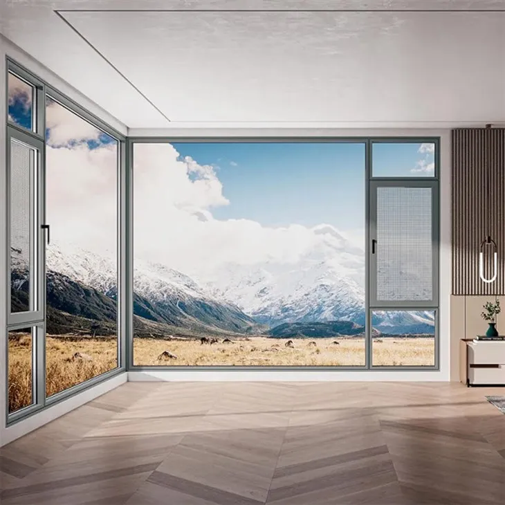 Издръжлив алуминиев прозорец против комари за домове